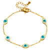 Golden Aura Evil Eye Bracelet (16 + 4 cm)