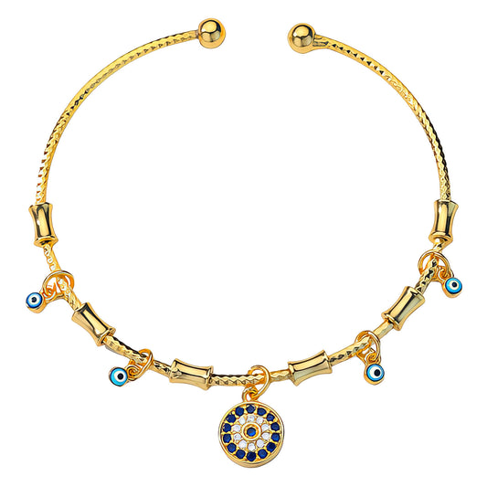 Aura Glow Evil Eye Bracelet (6 cm Diameter)