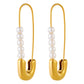 Classic Pearl Elegance Earrings (3 × 0.9 cm)