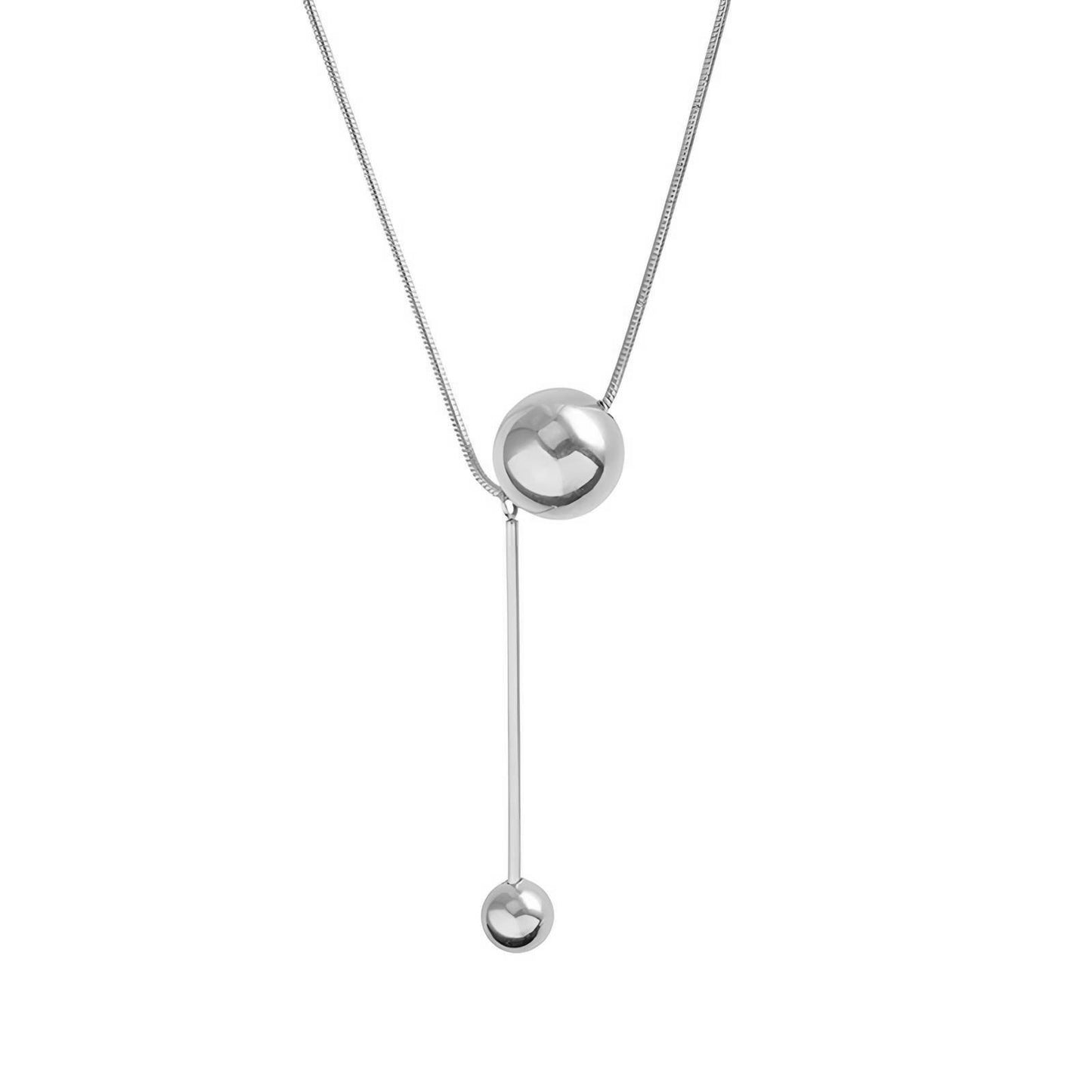 Sleek Motion Pendant Necklace (40.5 + 5 cm)