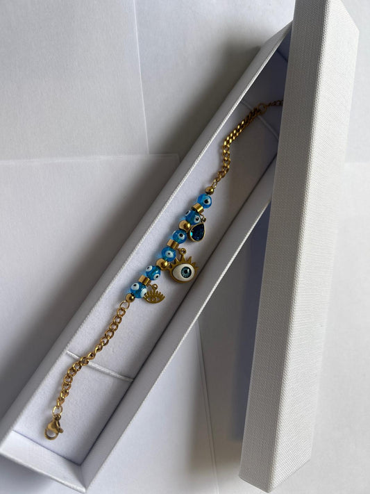 Divine Energy Evil Eye Bracelet (18 + 6 cm)