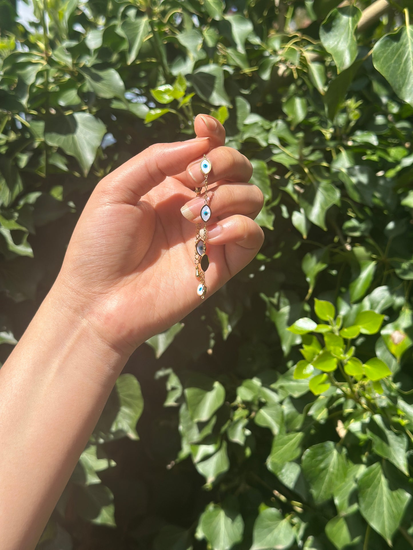 Golden Aura Evil Eye Bracelet (16 + 4 cm)