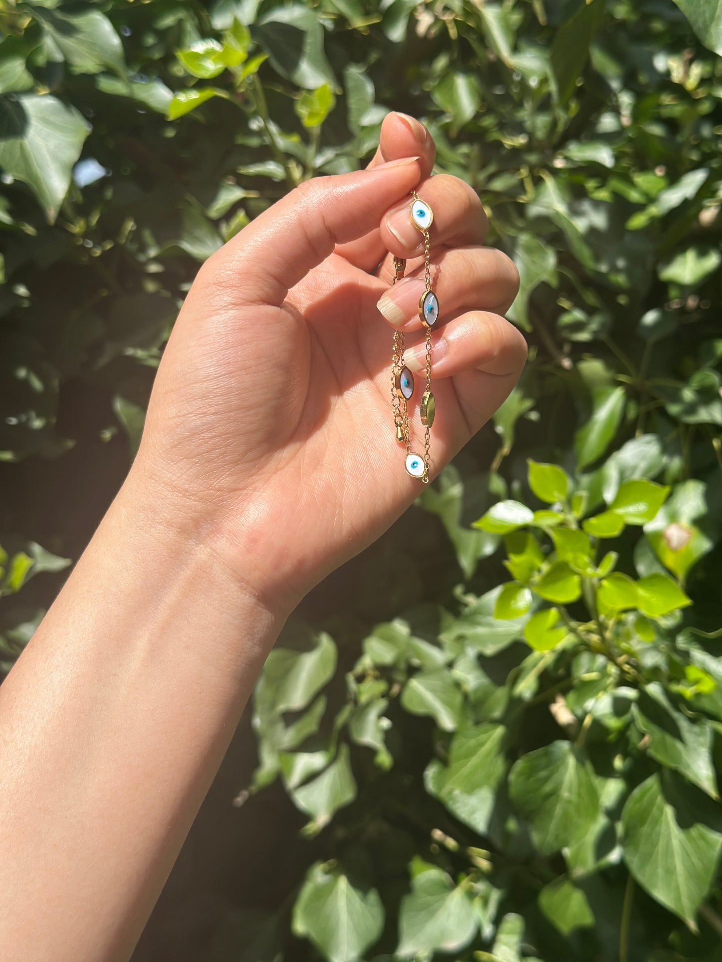 Golden Aura Evil Eye Bracelet (16 + 4 cm)