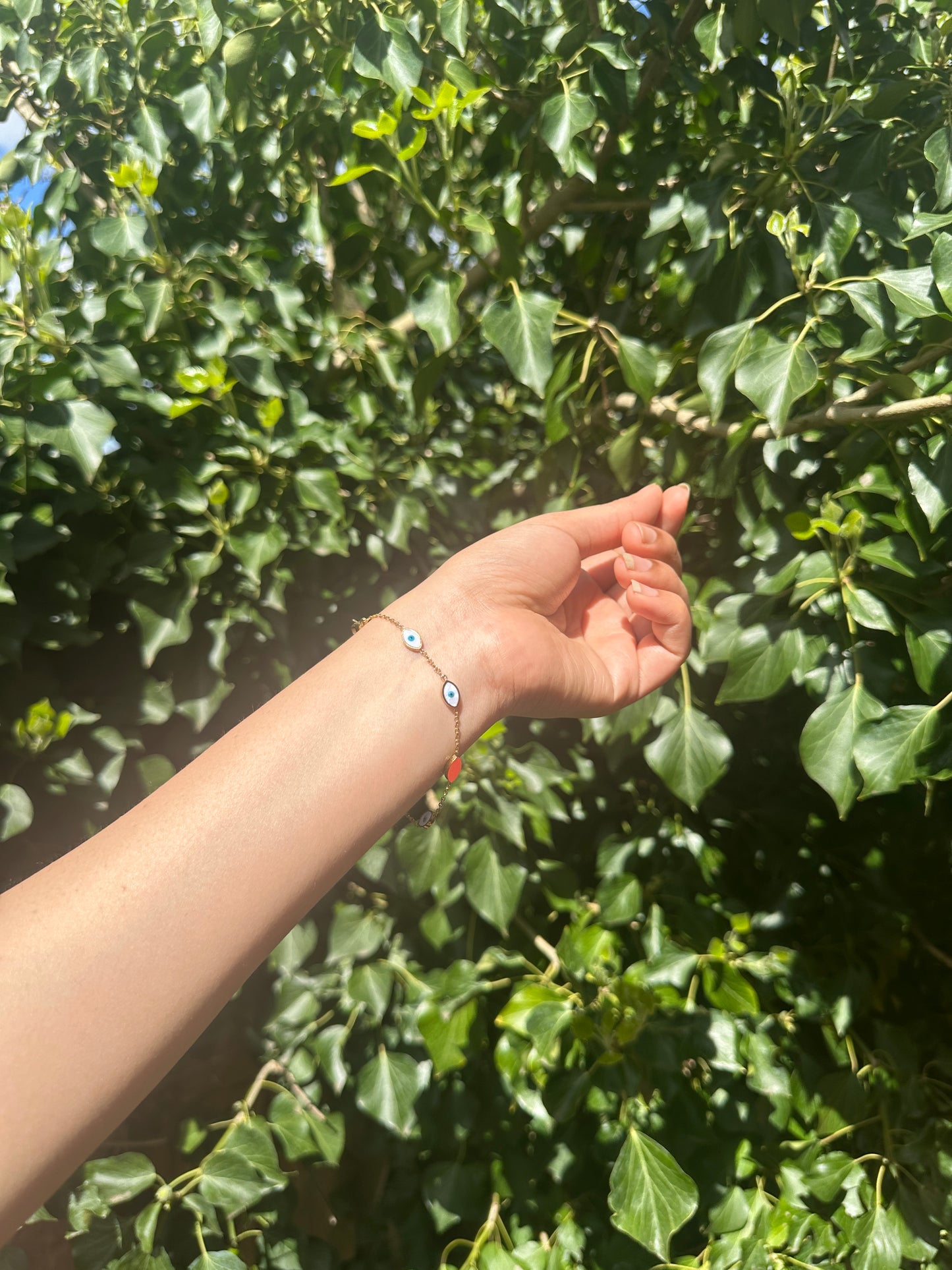 Golden Aura Evil Eye Bracelet (16 + 4 cm)