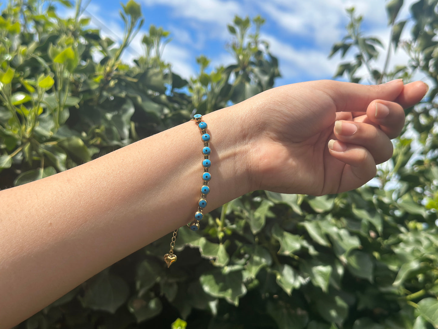 Serenity Charm Evil Eye Bracelet (16 + 5 cm)