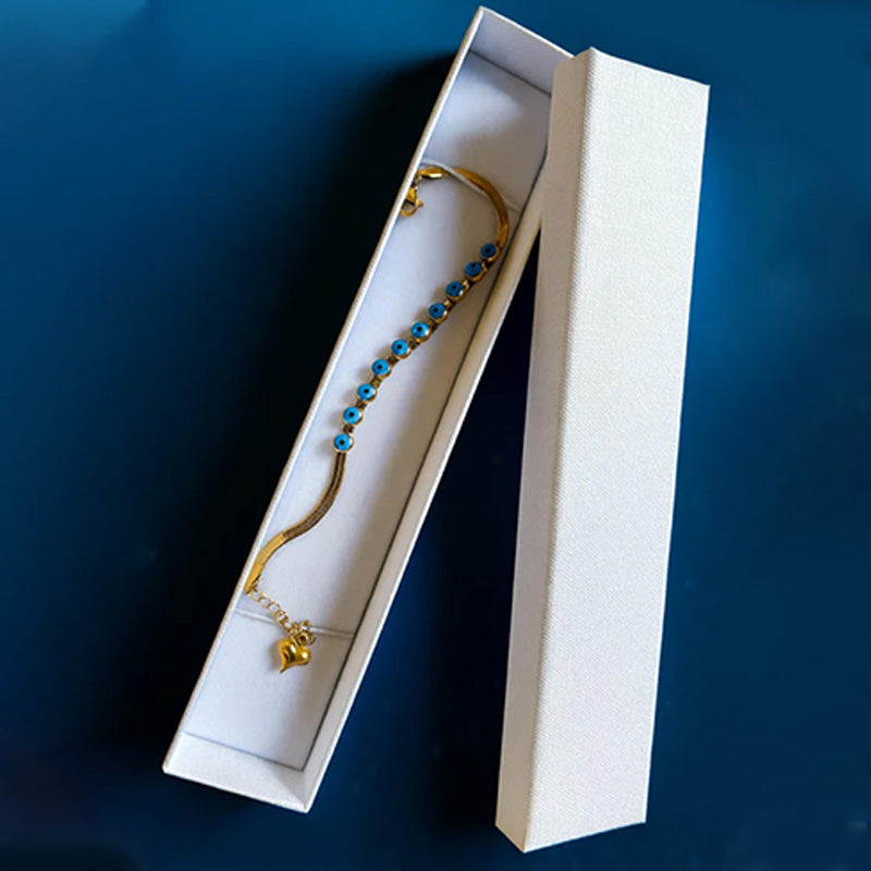 Serenity Charm Evil Eye Bracelet (16 + 5 cm)